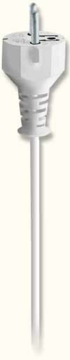 Illustration Schuko-Stecker mit Kabel