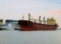 Federal Weser, Limassol, Frachtschiff auf der Weser in China gebaut